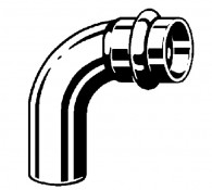 Profipress Curva a 90° MF, con SC-Contur di rame, modello 2416.1 Profipress Curva a 90° MF, con SC-Contur di rame, modello 2416.1